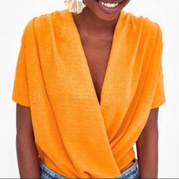 Zara Trafaluc Faux Wrap Blouse - Picture 4 of 8